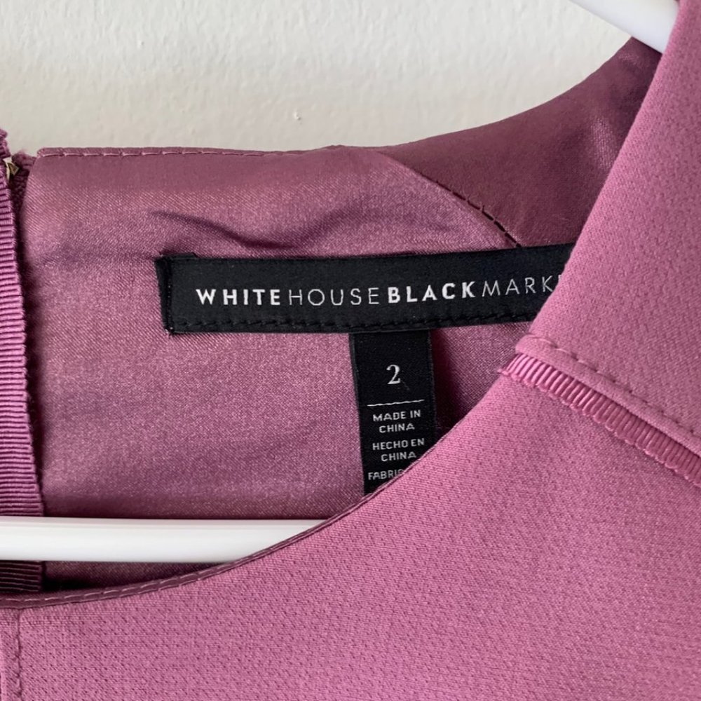 NWOT White House Black Market Mauve / Purple Dress - Picture 4 of 5